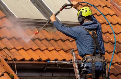 Démoussage et hydrofuge de toiture à Courbesseaux